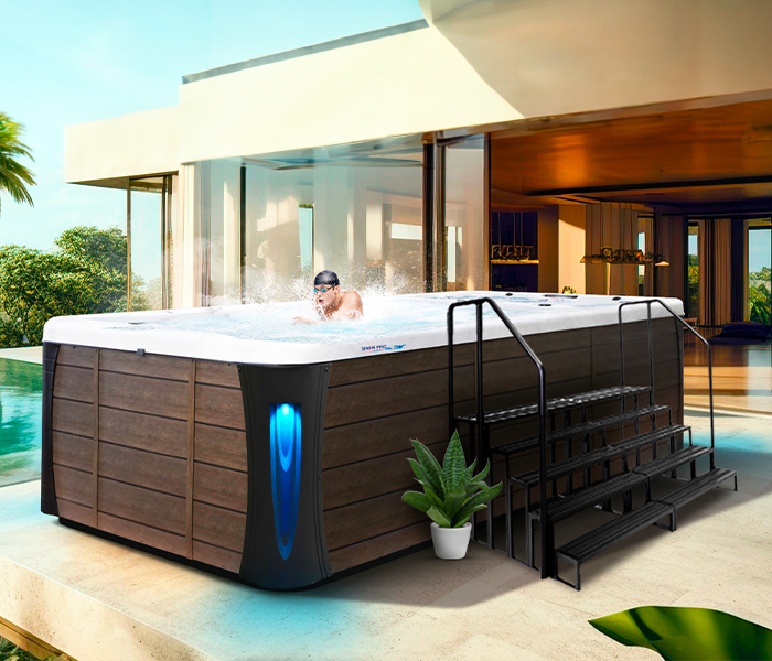 Calspas hot tub being used in a family setting - Monroe
